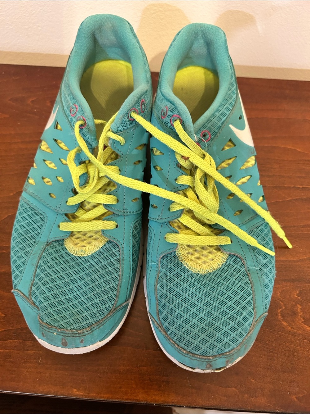 Nike women’s flex 580440-300 teal green blue running shoes